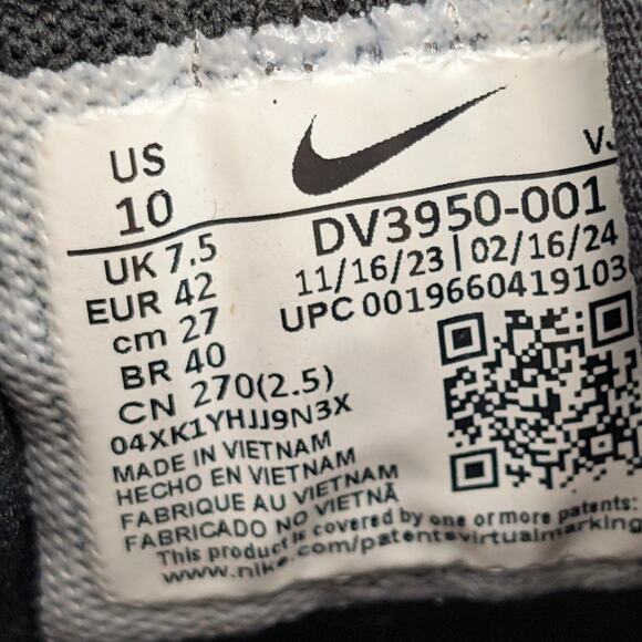 Nike Free Metcon 5 Training Running Shoes DV3950-001 Women's Black Size US10 - Picture 7 of 12